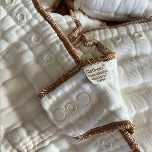 12 Large Cloth-eez Workhorse Snap Fitted Diapers